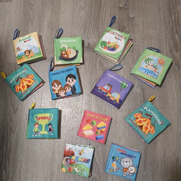 Other - 12 Count My First Soft Books. Baby Cloth Activity Crinkle Soft Books. Infants